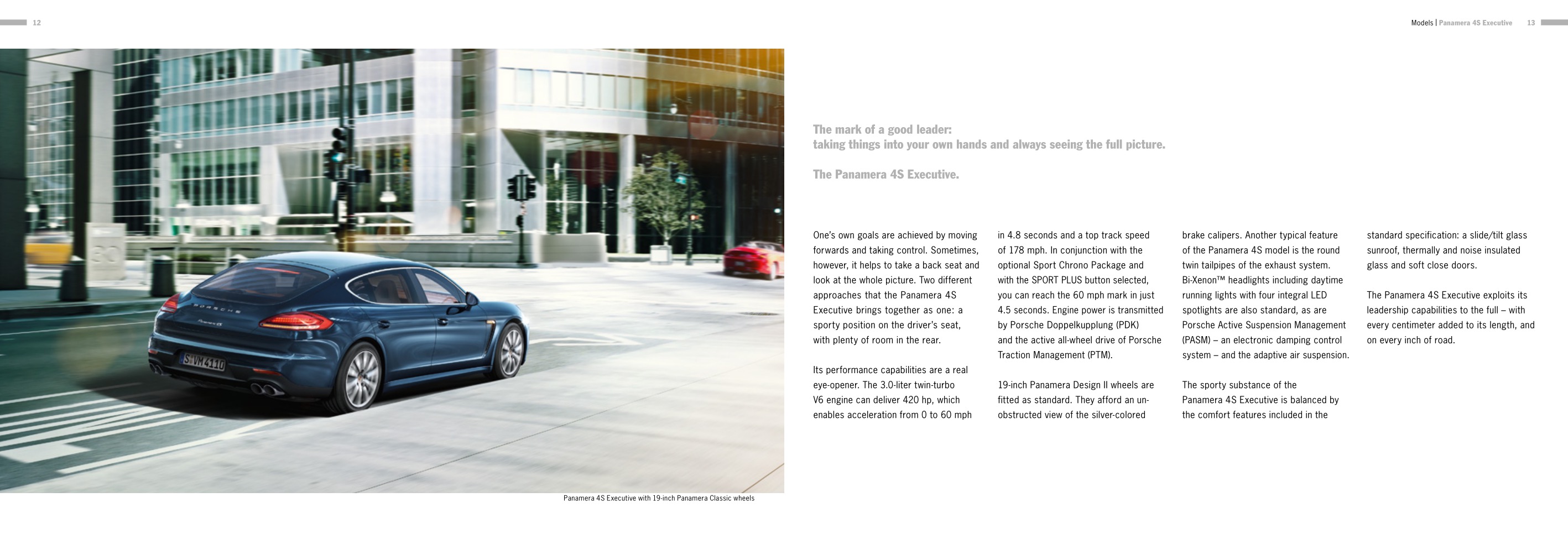 2014 Porsche Panamera Executive Brochure Page 8